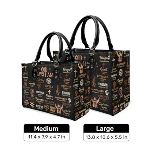 Image of Sistabag Leather Handbag For Black Women - Large Size Leather Totebag - Christmas Gifts For Women, Christmas Purse For Mom
