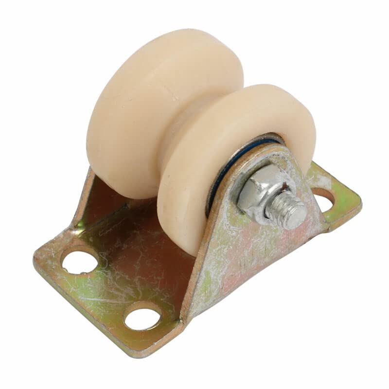 Tool parts 1.2-inch Dia V Groove Rigid Caster Wheel for Sliding Door Track