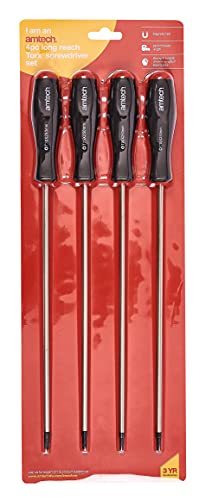 Amtech L0528 4 Piece Long Reach Torx Screwdriver Set, Black - Image 2