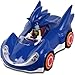 Sonic the Hedgehog Toy Race Car Set - Sonic Gift Bundle with Sonic Pull Back Racecar Plus Stickers and More | Sonic Race Car Set