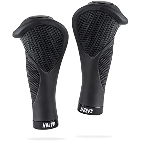 AARON Ergonomic Fahrradgriffe mit Gel Dämpfung, Ergonomische Lenkergriffe aus rutschfestem Gummi Cover