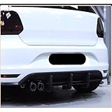 Car Rear Bumper Diffuser Flag Spoiler Splitter，Compatible With VW Polo MK5 GTI Two Four Door Accessories 2010-2018(2016-2018 GTI)