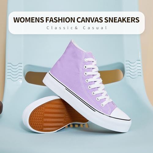Image of hash bubbie High Top Canvas Sneakers Fashion Walking Shoes | high tops non slip on walking breathable casual comfortable lace up tennis shoes