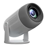 ZEBRONICS PIXAPLAY 63, Smart LED Projector, 5000 Lumens, 150 Inch Screen Size, 200° Tilt Mechanism, Auto Keystone Adaptation, Android, Built-in Speaker, Bluetooth, HDMI ARC, WiFi, 1080p, Miracast