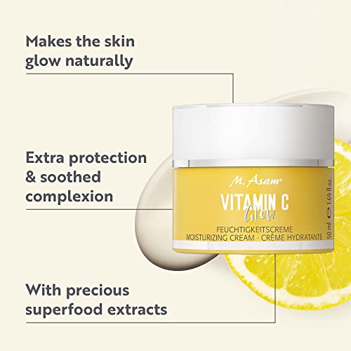 M. Asam Vitamin C Glow Face Moisturiser (50ml) – Face Cream for a refreshed glow with vitamin C gold-complex & turmeric, enhances the natural radiance of the skin, facial care - Image 3