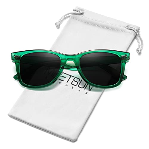 Image of MEETSUN Polarized Sunglasses for Women Men Classic Retro Square Frame Driving Sun Glasses UV Protection
