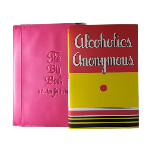 Hardcover First Edition Reprint of AA Big Book with Choice of Book Cover in Green, Black, Gray, or Pink (Pink, Large)