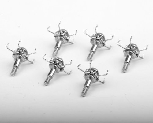 Nuoya001 6Pcs Archery Small Game & Target Points Bowhunting Hunting Broad Head Judo Arrow Points,Paw Point,4Mm Screws Into #TOP5