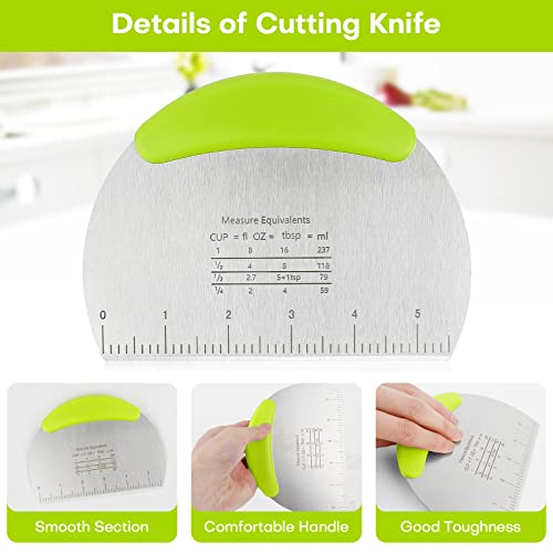 Pastry Cutter And Dough Blender Stainless Steel Pastry Blender Biscuit Cutter For Baking (Green) #TOP3