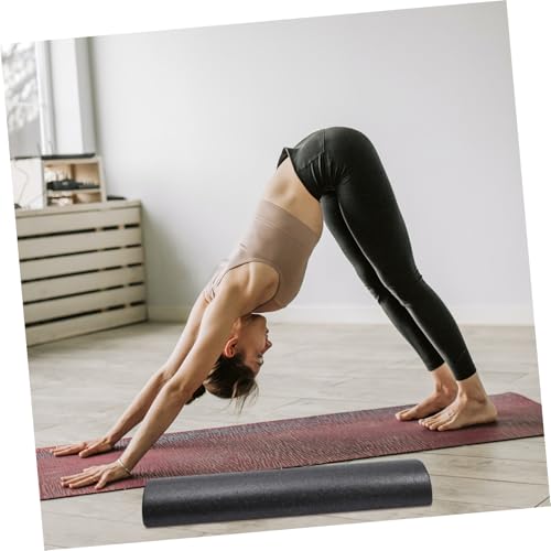Rodillo de Yoga Semi-Cilíndrico de Alta Densidad Happyyami para Masaje Muscular y Entrenamiento Fitness Negro miniatura 3