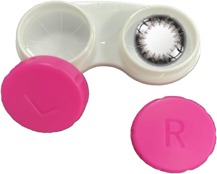 Estojo de lentes de contato com 12 peças para viagens e vida diária