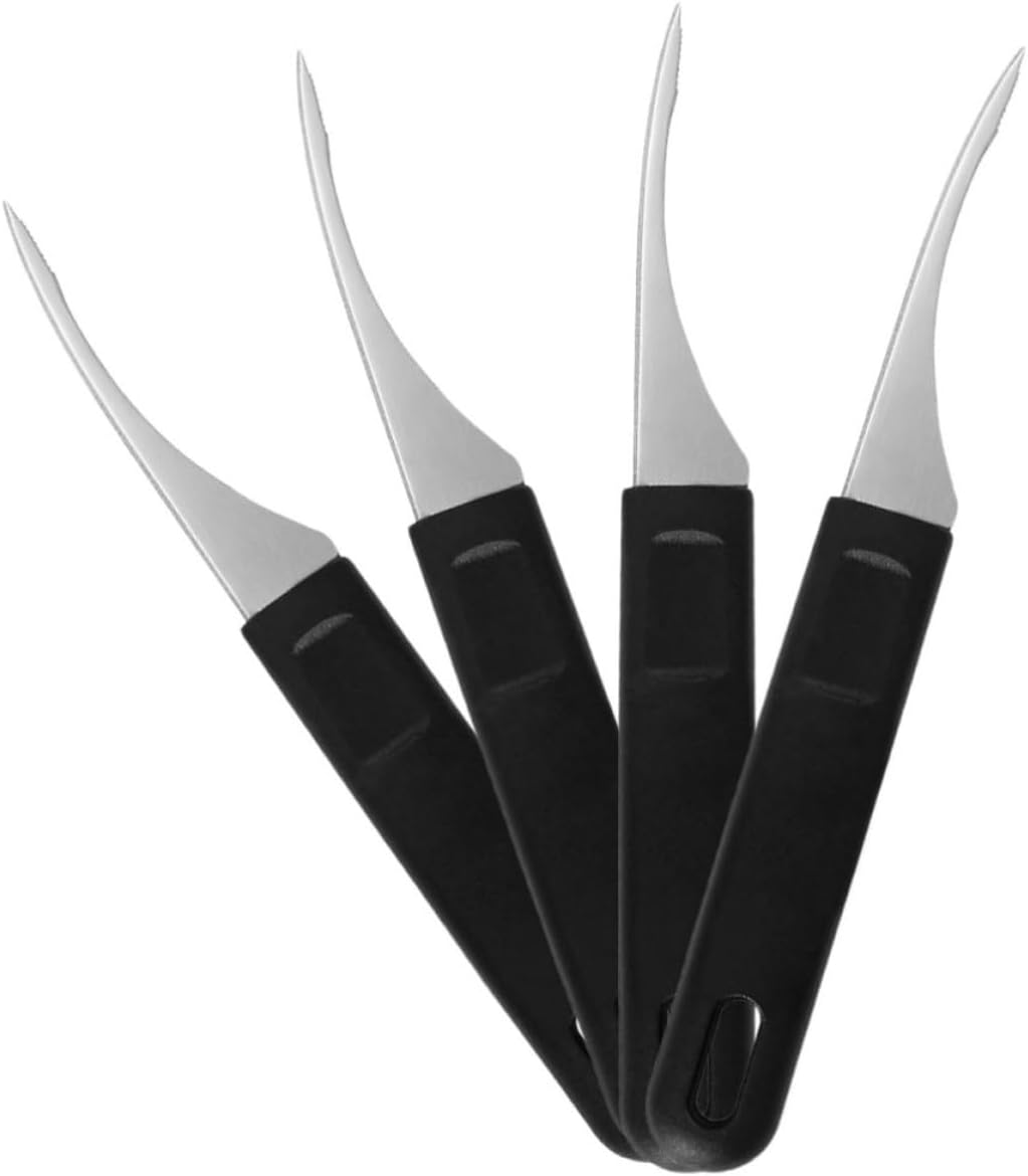 4pcs Stainless Steel Shrimp Deveiner Tool Portable Kitchen Gadget