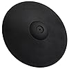 Lemon 15” Triple-Zone Electronic Crash/Ride Cymbal Pad with Choke – 3-Zone Ride with Bell for Electronic Drum Kits