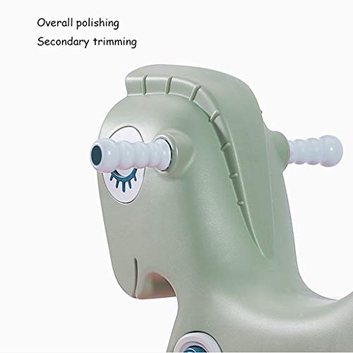 Schaukelpferd QIQIDEDIAN Baby pferdkind schaukelpferdeplastik mit doppeltem verwendungszweck 1-2-3 jähriges… – Bild 4