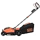 Black+Decker Akku-Rasenmäher BCMW3336N (36V, 33 cm Schnittbreite, für mittlere Rasenflächen bis 250 m², 5-fache Höhenverstellung, 35l Fangkorb, Lieferung ohne Akku und Ladegerät)