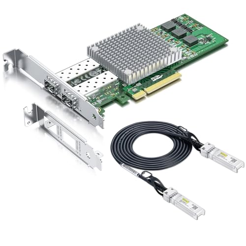 Pack de 1 cable Twinax SFP+ DAC de 2 metros y 1 tarjeta de red PCI-E 10Gb miniatura 1