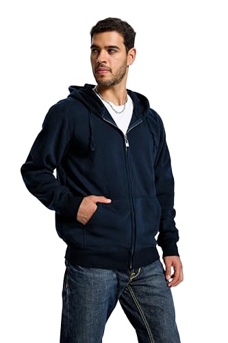 TanBridge Men's Fleece Hoodies Zip Up Hoodie Pullover Lightweight Sweatshirts with Pockets for Casual Wear