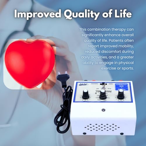 Physiowell Mini Tens+Ms Transcutaneous Electrical Nerve Stimulation With Muscle Whole_Body Stimulator For Physiotherapy Electrotherapy Combo For All Pain Relief Massager (Electrode Pad)