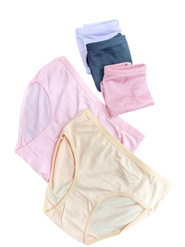 Women's Cotton Panties| Soft, Breathable, Full Coverage Underwear AZDG-11-Multi-M-image-49