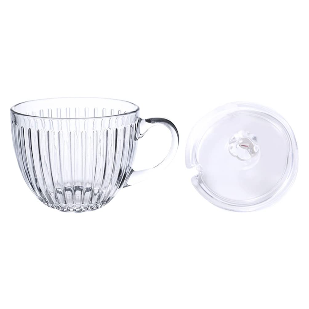 Bol à Soupe pour Micro-Ondes avec Couvercle en Verre Transparent