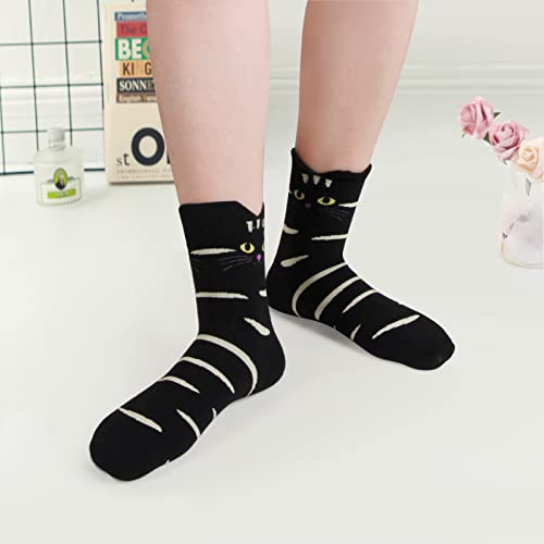 Image of Cute Animal Design Women's Socks Casual Cotton Crew Novelty Socks