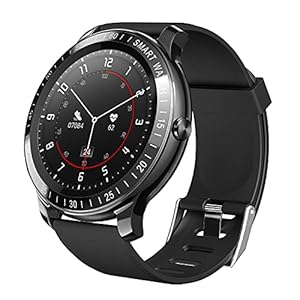 ZEEKER Smart Watch for Men, Fitness Tracker Watches for Android/iOS with Sleep Heart Rate Monitor and Blood Oxygen,5 ATM Waterproof Smartwatch with Music/Camera Control for Sport Outdoor (Black)