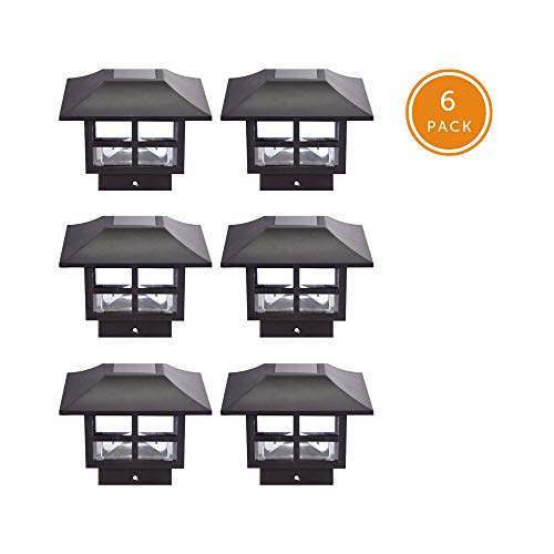 NOMA Solar Post Lights | Waterproof Outdoor Cap Lights for 4 x 4