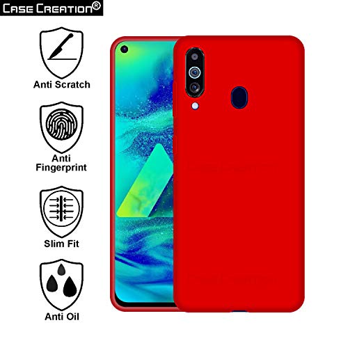 Image of Case Creation Luxurious OG Series for Samsung A60 Case Cover,Anti-Dirty Slim Case Frosted Matte Cute Candy TPU Raised Bezel (Splash of Color) Back Cover for Samsung Galaxy A60 -Wine Red