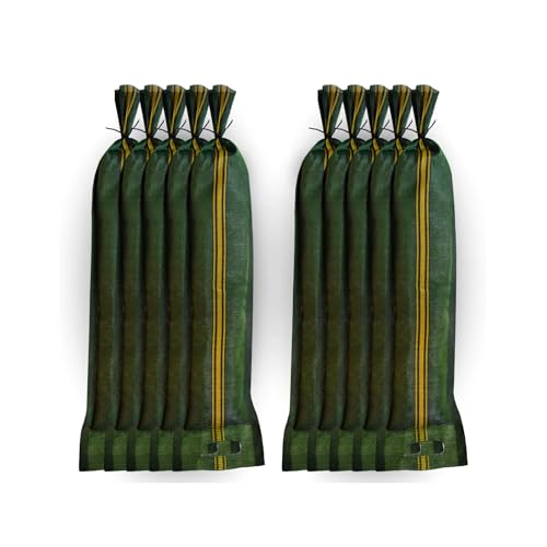 20 sacos de arena de silo, 25x100 cm, con asas, cordón y asa, para protección contra inundaciones, tejido monofilamento de alta calidad, resistente a los rayos UV.
