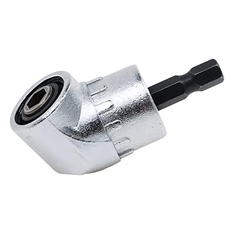 AUTOTOOLHOME Right Angle Drill Driver 105 Degree Right Angle Drill Attachment Power Screwdriver Drill Adapter for Tight Spaces Quick Change Impact Drive and Magnetic Bit Socket Cover
