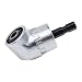 AUTOTOOLHOME 105 Degree Right Angle Driver Drilling and Driving Power Screwdriver Drill Attachment with 1/4-inch Hex Quick Change Drive and Magnetic Bit Socket