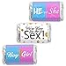 Gender Reveal Party Mini Candy Bar Wrappers - He or She Baby Shower Favors - 45 Sticker