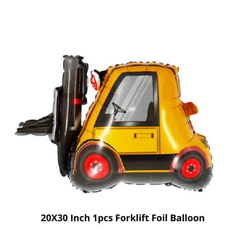 Image of Party Decorz Forklift Foil Balloon Big Size(20X30 Inch,1 pcs) Vehicles /Transportation Foil Balloon For Children Birthday Party Decoration