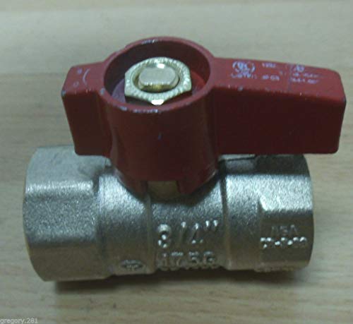 Válvula de bola de gas de 1,9 cm Everflow 4534 para tuberías domésticas 3