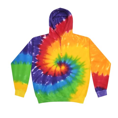 Image of Colortone Tie Dye Pullover Hoodies for Women and Men - Classic Fit Sweatshirts