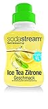 SodaStream Sirup Eistee Zitrone, Ergiebigkeit: 1x Flasche ergibt 9 Liter Fertiggetränk, Sekundenschnell zubereitet und immer frisch, 375 ml