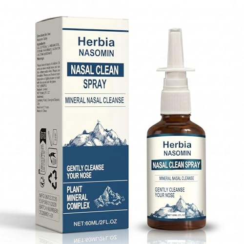 Herbia Nasomin Nasal Iodine Spray Cleanse and Refresh The Nasal Passages Natural Daily Nasal Cleanser Ideal for Travel and Daily Comfort Care