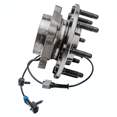 Image of Detroit Axle - 2 Front Wheel Bearing Hubs for 2007-2010 Chevrolet Silverado | 2500 HD Silverado 3500 HD GMC Sierra 2500 HD Sierra 3500 HD, Suburban Yukon XL 2500 Hummer H2, Wheel Bearing Hubs