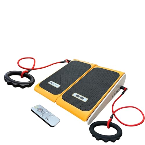 DEMERGY® Masajeador de Pies y Piernas con Calor Eléctrico con Vibración, Simulador de Pasos, Bandas Resistencia | Presoterapia, Gimnasia Pasiva Alivio del Dolor por Fascitis Plantar y Mala Circulación