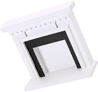 TOYANDONA Enfeites De Lareira Americana Móveis Para Casa De Bonecas Móveis Antigos Mini Móveis Lareira De Madeira Em Miniatura Fornecimento De Fotos Móveis Modelo Comida Jogo Decorar