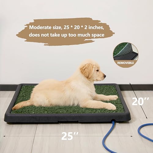 Image of NESIGHTION--Dog Toilet that Can Drain Water, Dog Urinal.25 * 20 * 2 in | Includes a 6.6-foot drainage pipe that allows pet urine to flow away directly, saving the owner's time
