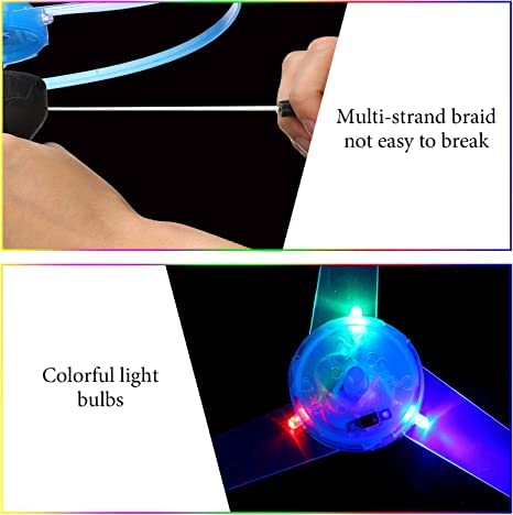 Set of Three Neon LED Flying UFO Disks #TOP25
