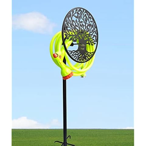 Garden Hose Holder Tree Life - Outdoor Hose Hanger Freestanding - Metal Hose Reel Wall Monted for Outside, Tree of Life Metal Décor Cover