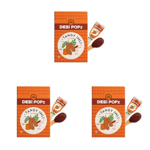 Image of GO DESi Popz Imli Pop, Tamarind & Jaggery Candy, 40 Pieces, Tangy Imli, Imli Candy, 320 g (Pack of 3)