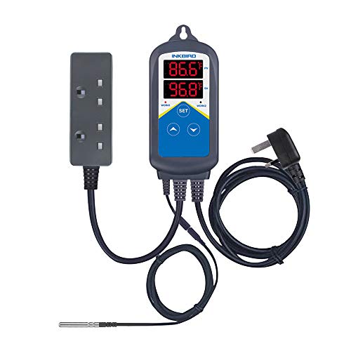 Image of Inkbird ITC-306T Heating Temperature Controller Heating Thermostat Without Cooling Control Digital Timer Controller Dual Relays 24-hour Day Night Cycle Timer (ITC-306)