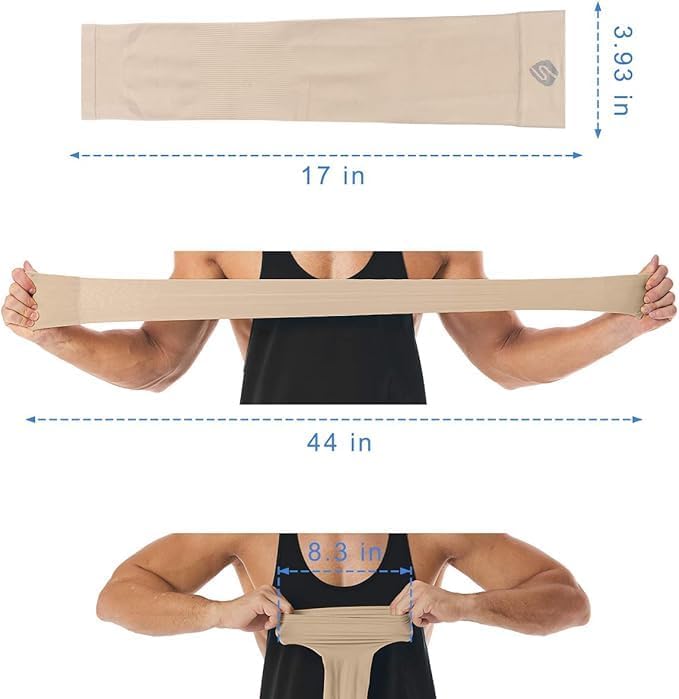 Miniatura 4 de Mangas para brazo, para hombres o mujeres. Para calentar o refrescar. Guantes de Compresión con factor de protección de los rayos ultravioleta UPF