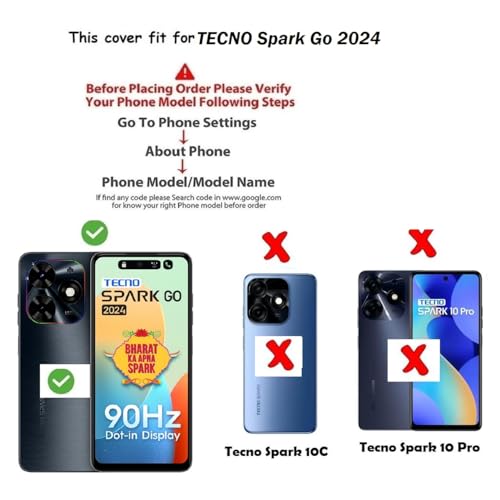 Image of Rubber Back Cover for Tecno ?BG6 / Spark Go 2024 - Transparent