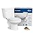 PROFLO PFCT301HE Complete 1.28 GPF Two Piece Elongated Toilet with Left Hand Lever - 15-3/4" Tall Bowl - White