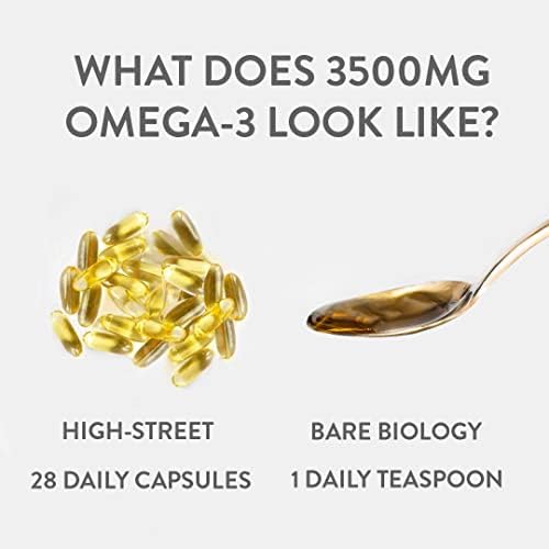 Bare Biology Life & Soul Pure Omega 3 Liquid (previously Lion Heart) - All Round Brilliance for Body, Mind & Soul - Suitable for Everyone - Super-Strength / Made from Sustainably Sourced Fish (150ml)