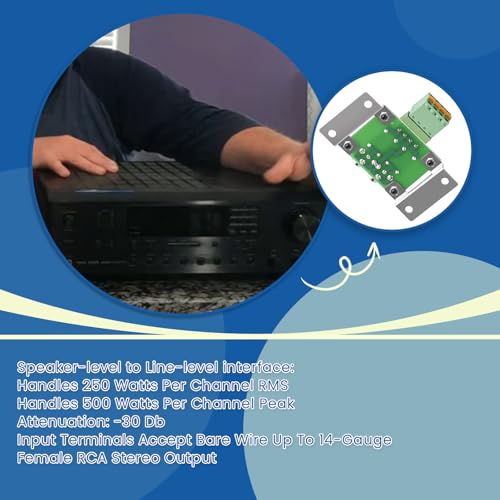 Adaptador de Nivel de Altavoz a Línea 9500-200891 miniatura 4